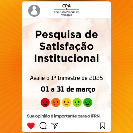 Peça para imagem de destaque sobre a pesquisa de satisfação