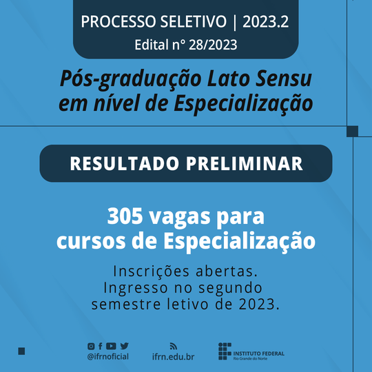 Pós-Graduação - Edital 28-2023_Resultado Preliminar