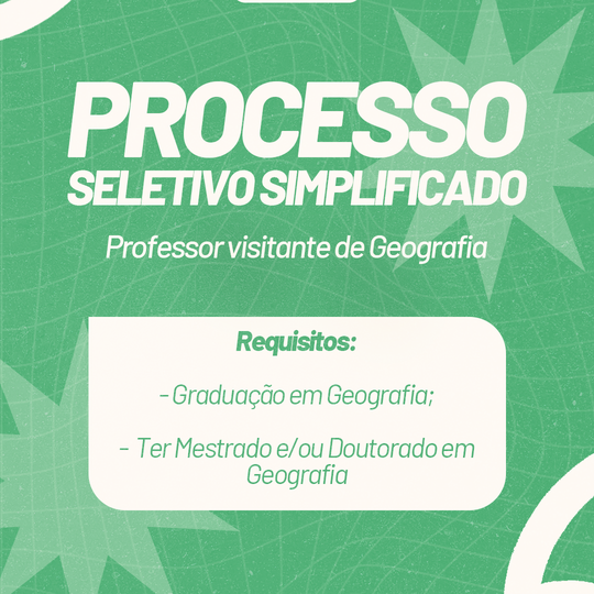 Post - Professor Geografia
