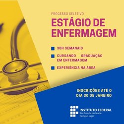 Processo Seletivo - Estágio em Enfermagem - Campus Lajes