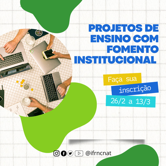 Post instagram faculdade inscrição moderno colorido verde azul amarelo