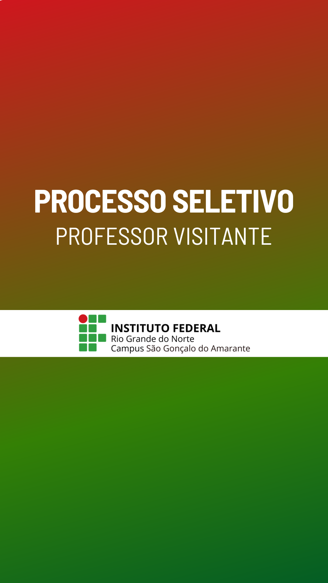 Destaque processo seletivo professor visitante SGA
