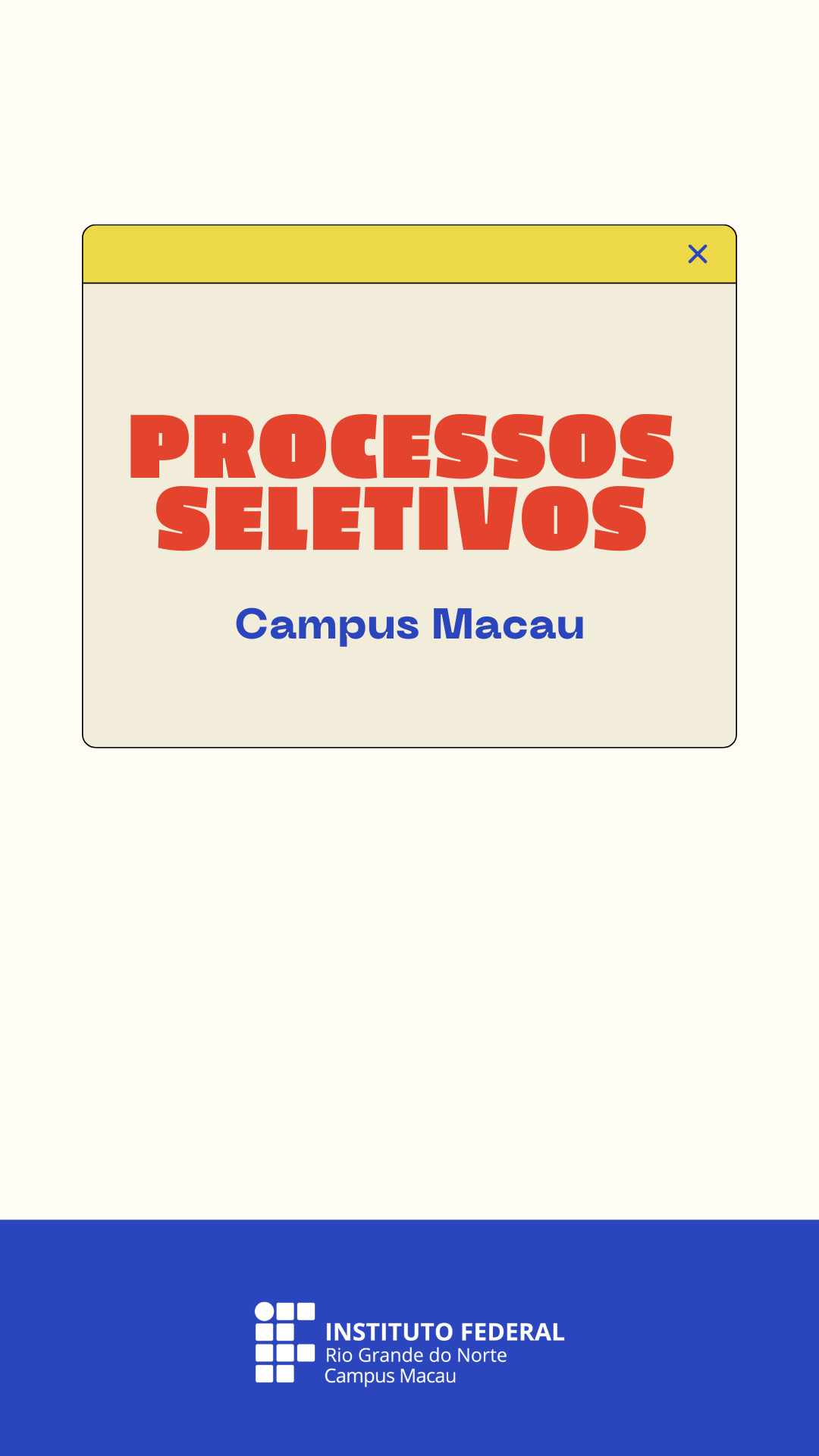 Processos seletivos