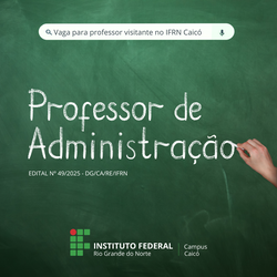 Professor visitante Caicó Administração 2025