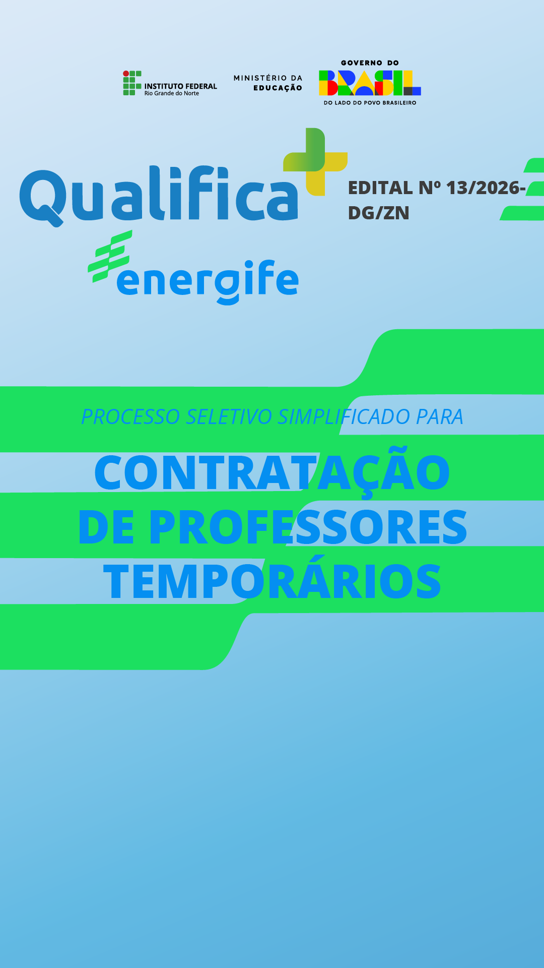 Professores temporários - Qualifica Mais EnergIFE (destaque)
