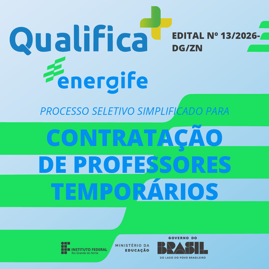 Professores temporários - Qualifica Mais EnergIFE (matéria)