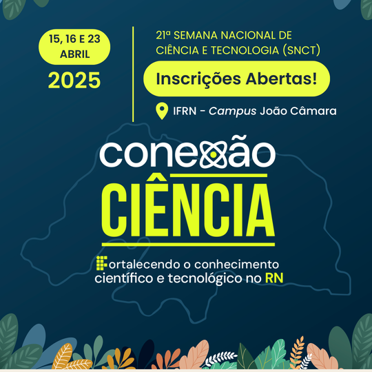 Conexao Ciencia - Inscricoes Abertas