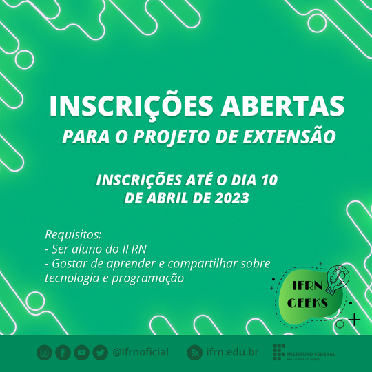 Projeto-de-extensão---IFRN-GEEKS