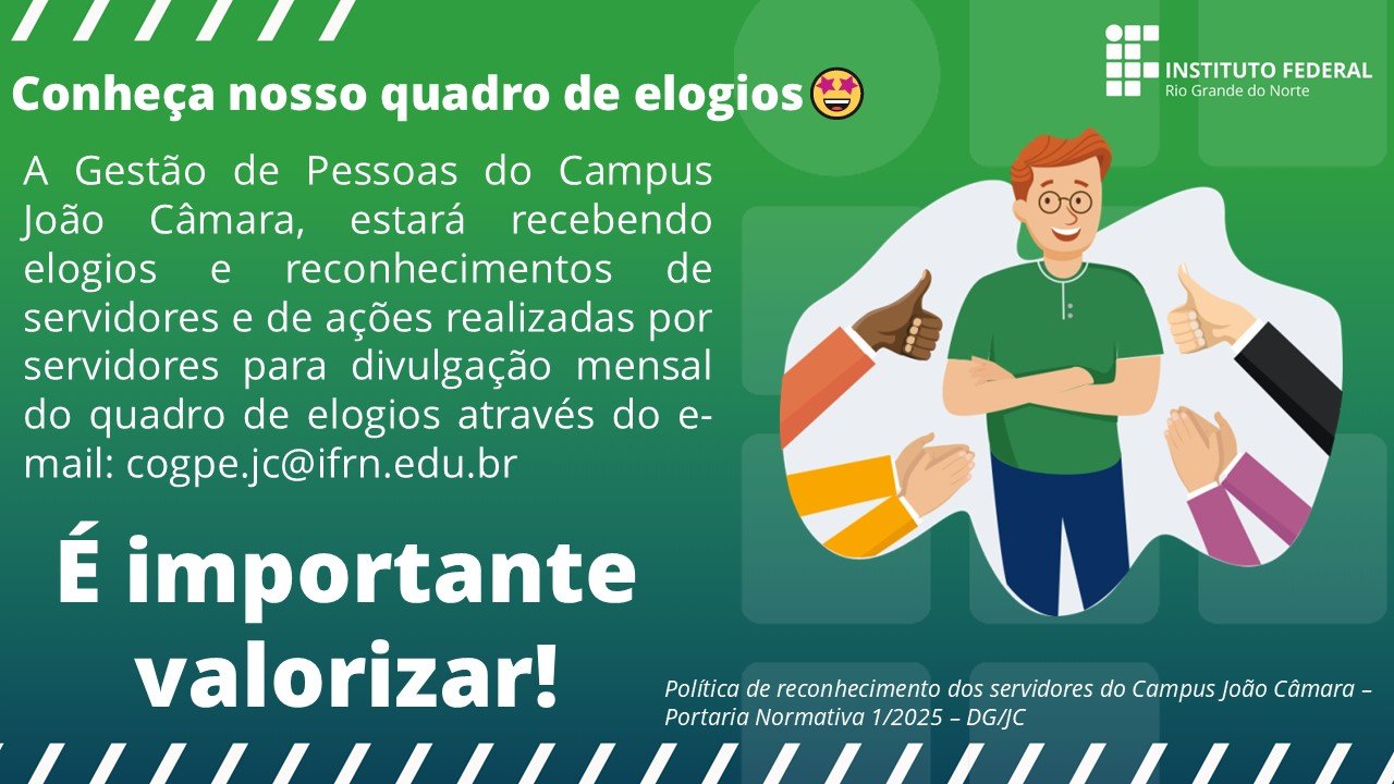 Quadro de elogios - divulgação