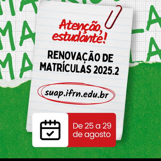 Renovação de Matrícula 2025.2 - JC