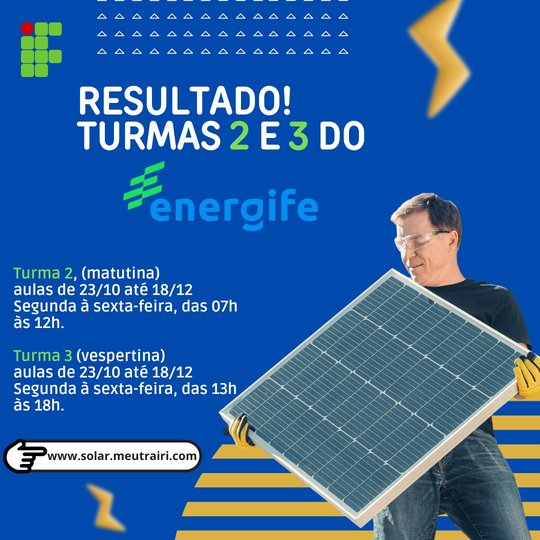 REsultado Energife turma 2 e 3
