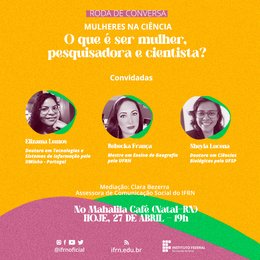 Roda de conversa - Mulheres na Ciência