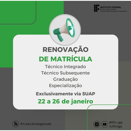 Renovação de Matrícula 2024-1