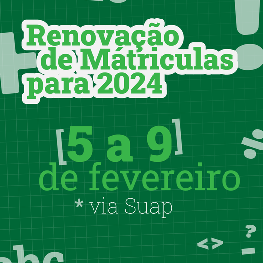 Renovação de Mátriculas - Pau dos Ferros