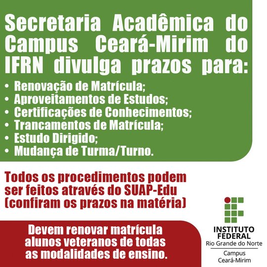 Renovação de Matrículas 2024