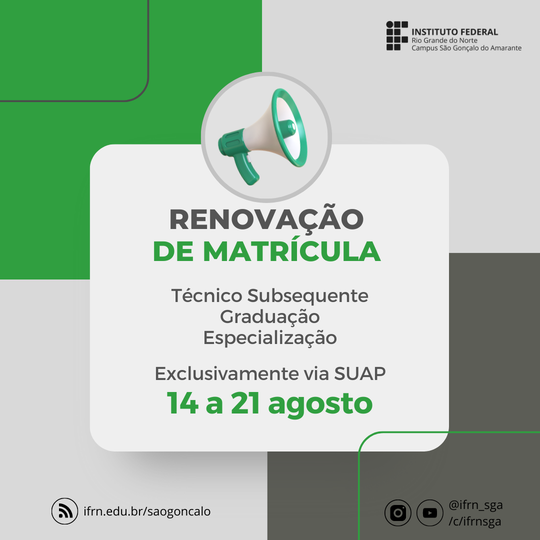 renovação de matrícula 2023.2