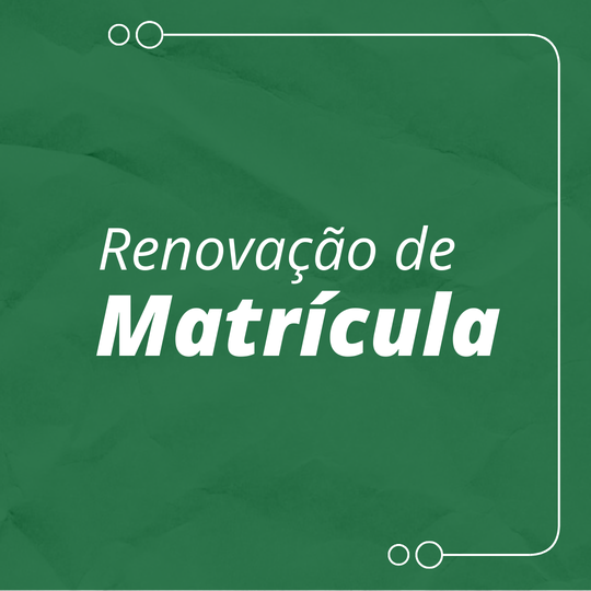 Renovação de matrícula (Capa para notícia)