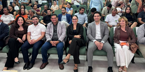 Representantes do IFRN e Funcern. Foto: Thales Roque/Funcern.