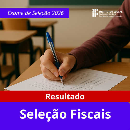 Resultado seleção fiscais IFRN Campus Jucurutu 2026