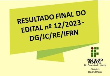 Resultado Edital