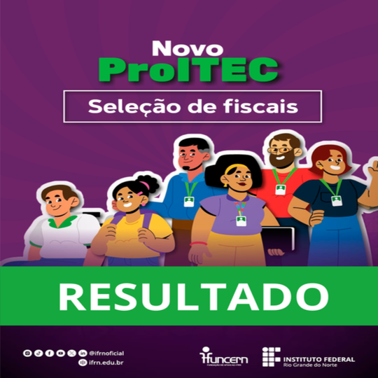 Resultado da seleção de fiscais da prova