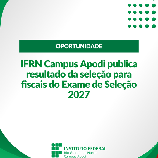 Resultado da seleção para fiscais do Exame de Seleção 2027