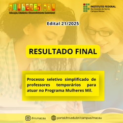 Resultado final - professor temporário - mulheres mil
