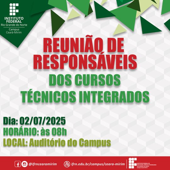 Reunião de Responsáveis Integrados 2025