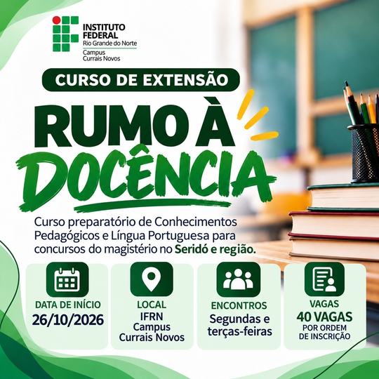 Curso de Extensão Rumo à Docência