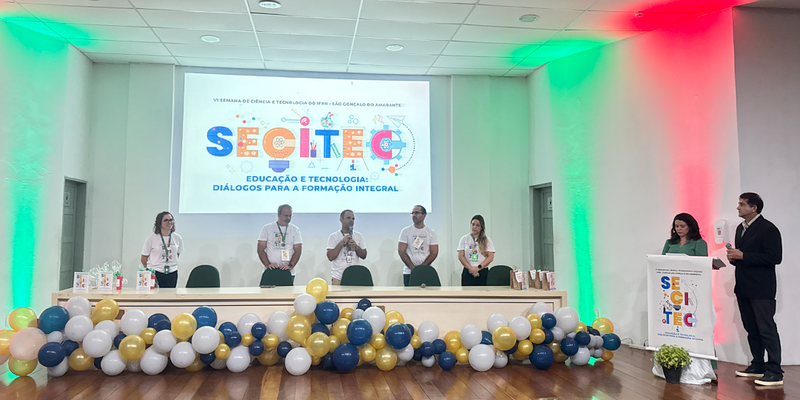 VI Secitec do Campus São Gonçalo do Amarante do IFRN / Foto: Max Praxedes