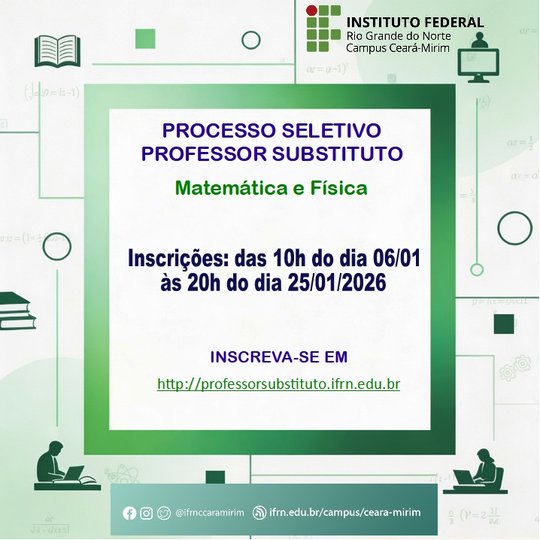 Seleção - substituto - Ceará-Mirim [capa]