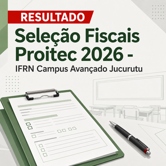 Seleção Fiscais Proitec 2026 Jucurutu Resultado