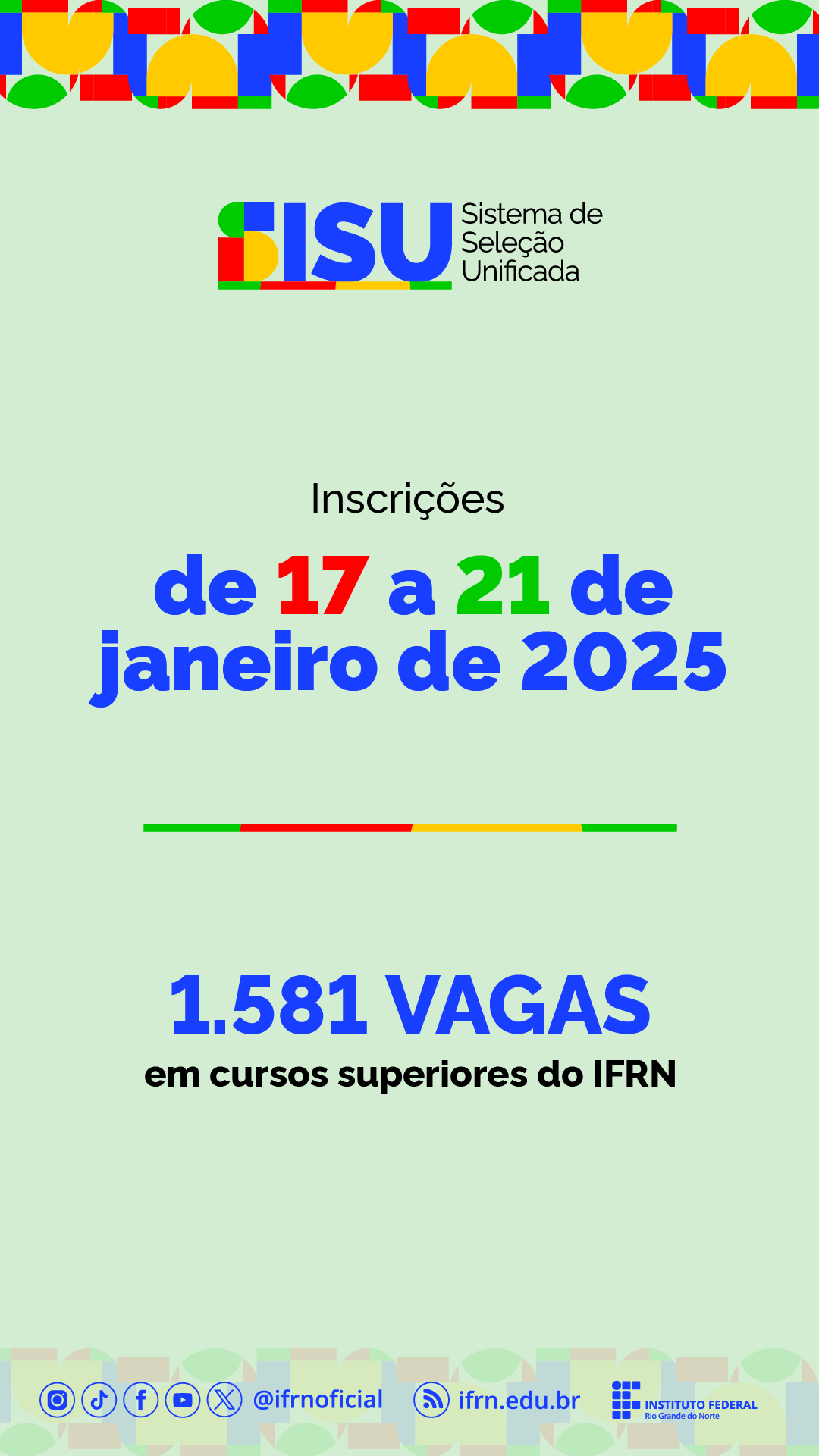 Seleção SiSU 2025 - Inscrições_Reels(1)