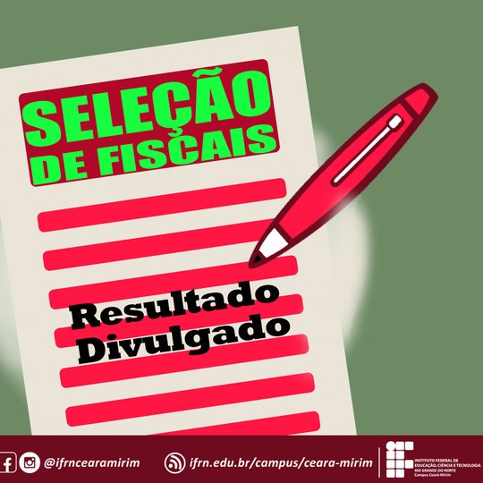 Seleção de Fiscais 2025 - Resultado