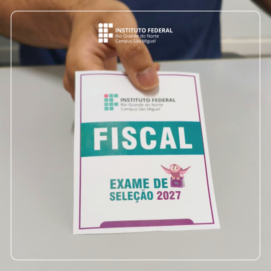 Seleção para fiscais do Exame de Seleção 2027 em São Miguel