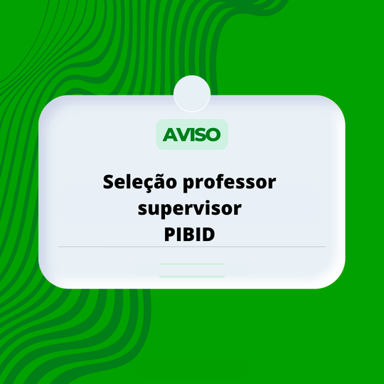 seleção professor supervisor pibid