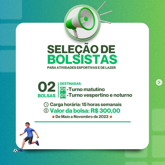 Programa de Bolsas - Esporte e Lazer