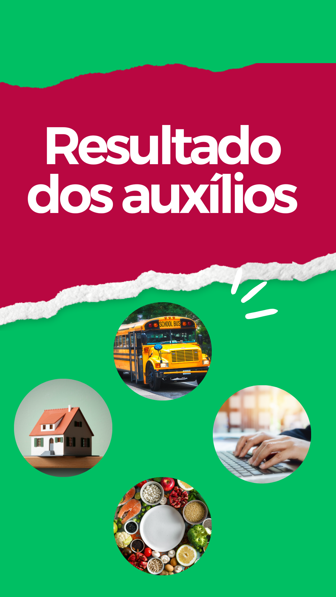 Story - Resultado dos auxílios e programas de assistência