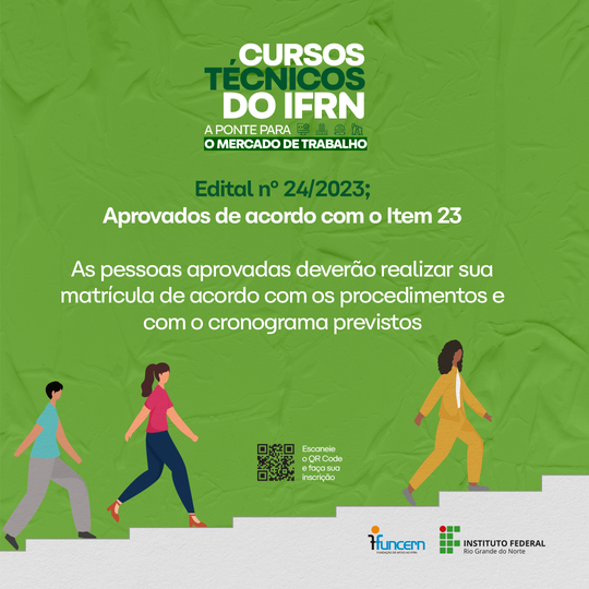 Subsequente 2023 - Edital  24/2023 - Aprovados de acordo com o Item 23