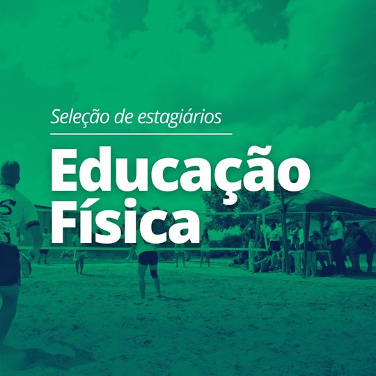 Capa de notícia - Estágio de educação física