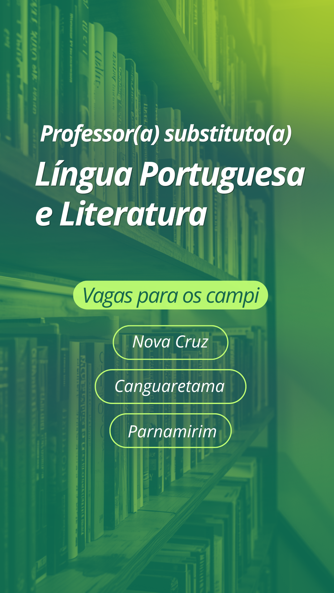 Professor substituto - Destaque - Língua Portuguesa