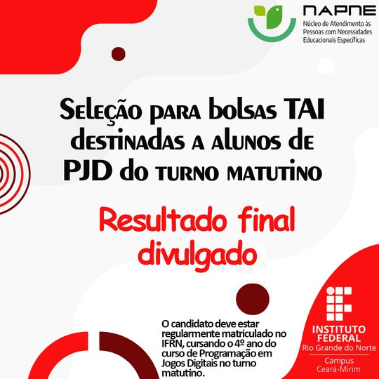 Tutoria Napne - Manhã - Resultado Final