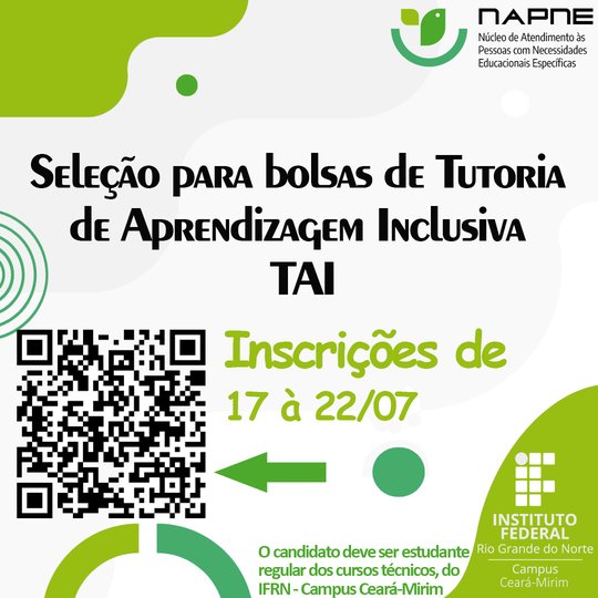 Tutoria Napne 2025 - Inscrições
