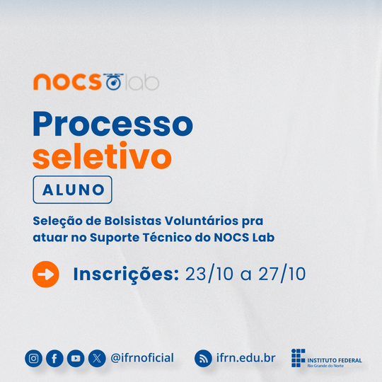 Nocs Lab - bolsista voluntário