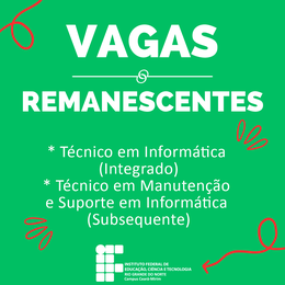 Vagas Remanescentes Info/MSI