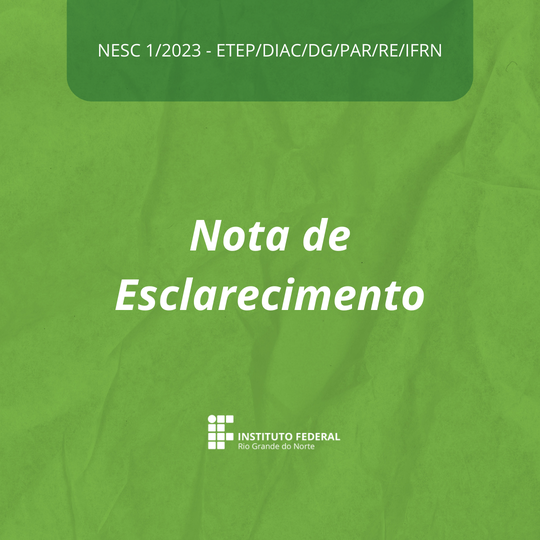 Nota de esclarecimento