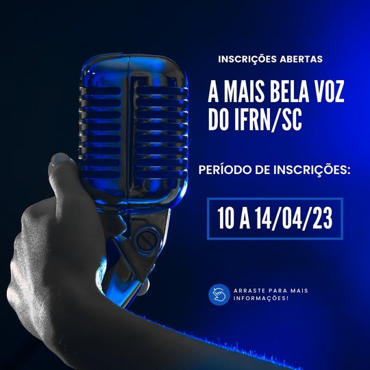 A mais bela voz do IFRN Campus Santa Cruz