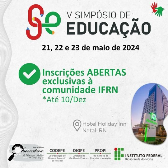 V Simpósio de Educação