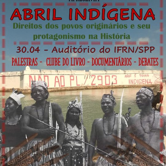 Peça gráfica Abril Indígena SPP