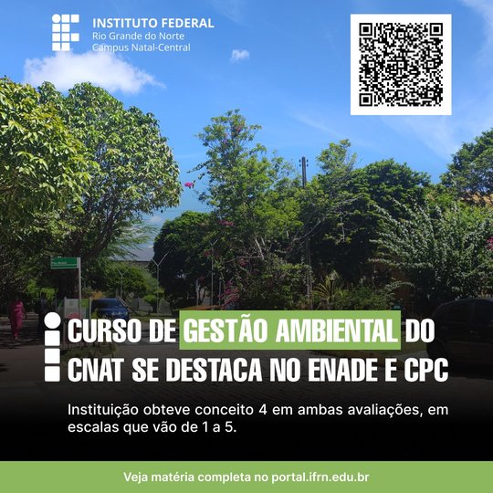 Imagem com árvores, no estacionamento do Campus Natal-Central, para ilustrar matéria do site